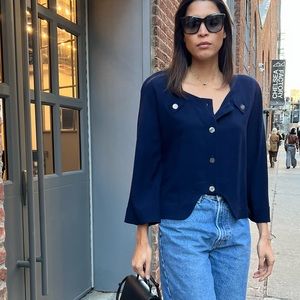 JEAN MUIR LIGHT JACKET TOP SIZE 6